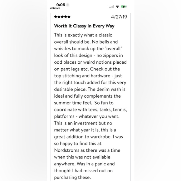 Citizens Of Humanity Light Blue Denim Overalls - Size Medium - Picture 7 of 14